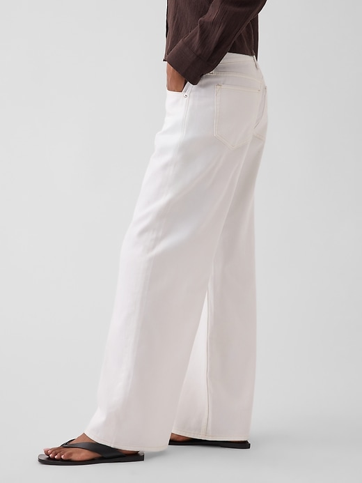 Image number 3 showing, Low Rise UltraSoft Stride Wide-Leg Jeans