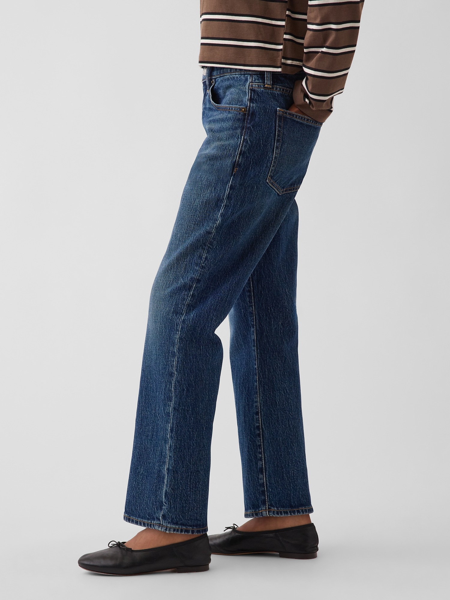 Женские джинсы Gap Mid Rise Flare Crop Jeans — фото 3