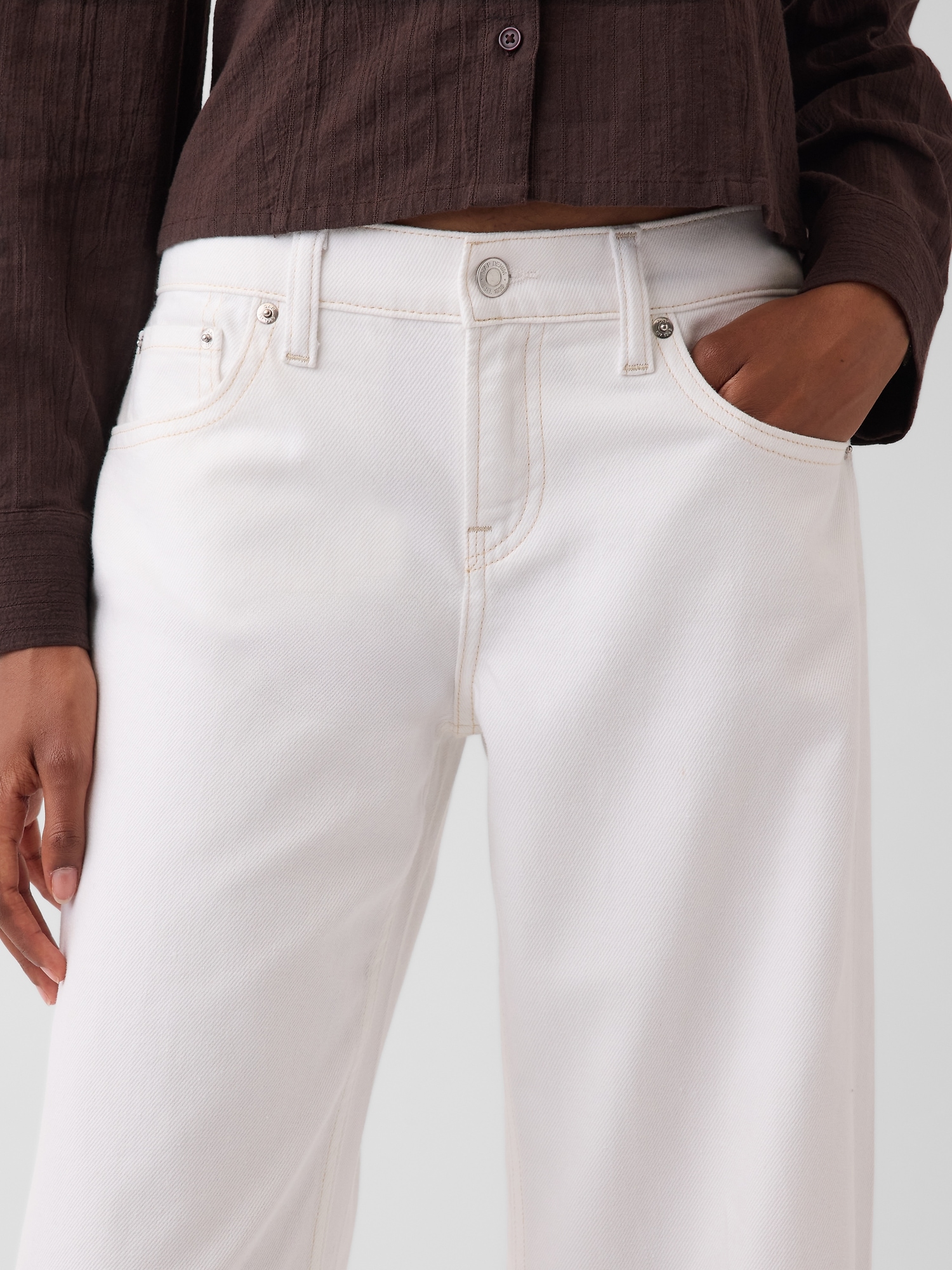 Low Rise UltraSoft Stride Wide-Leg Jeans