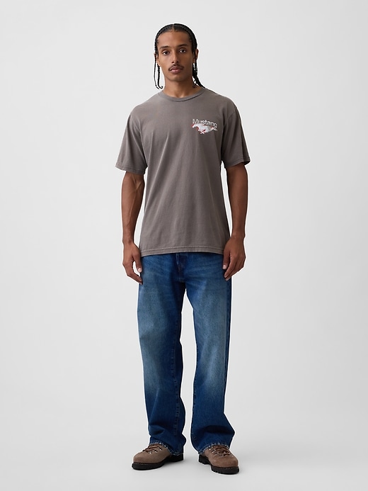 Image number 2 showing, Ford Mustang Heavyweight Crop Graphic T-Shirt