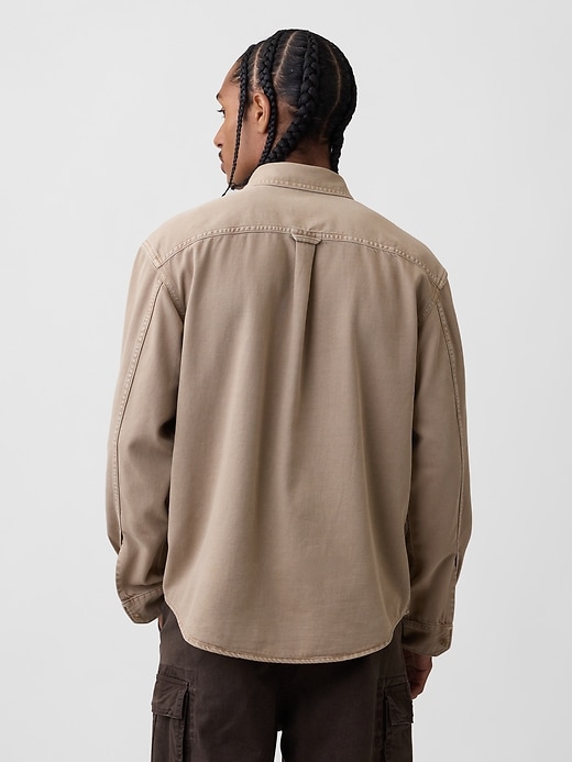 Image number 3 showing, UltraSoft Denim Relaxed Utility Shirt