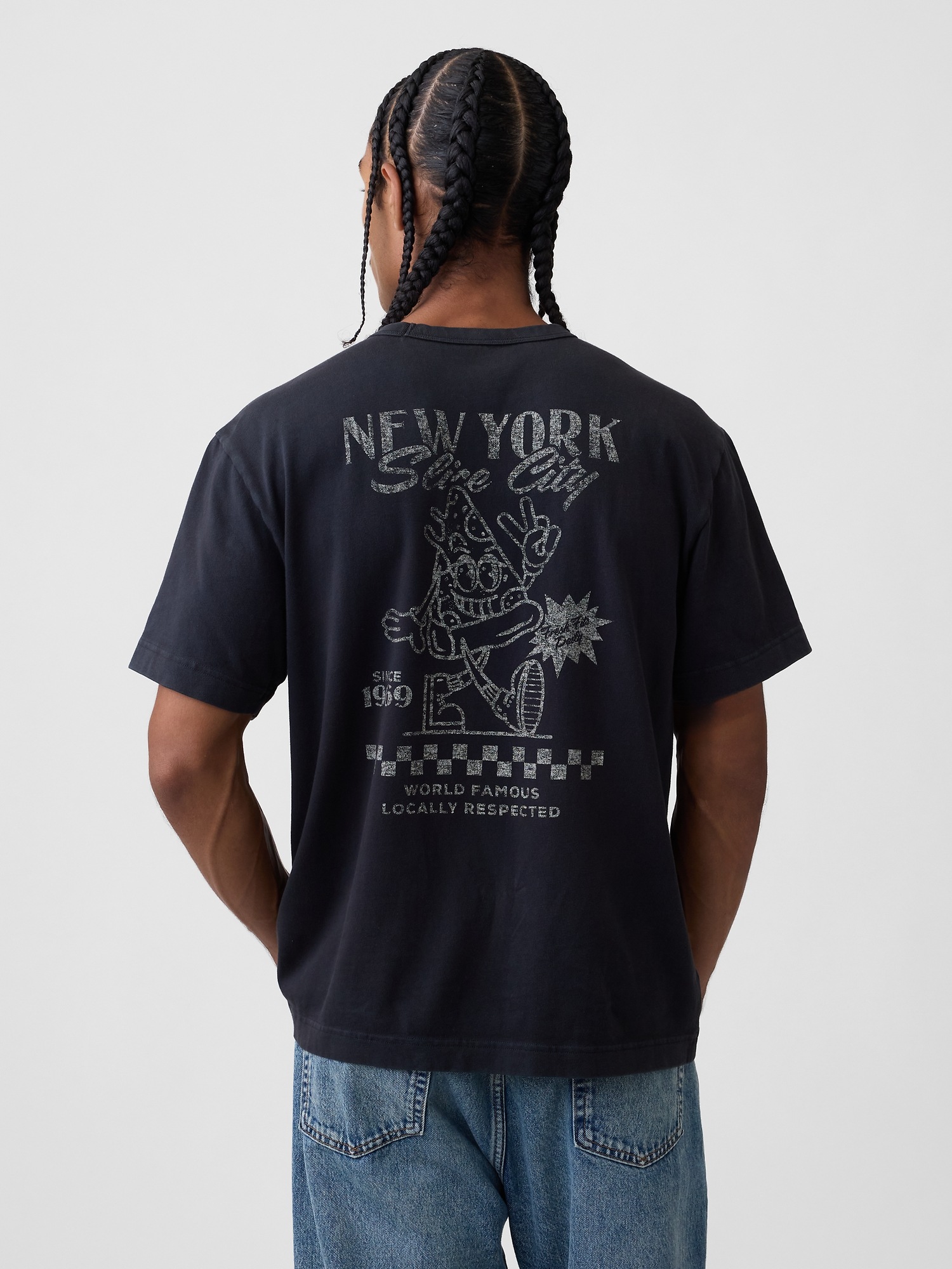 Мужские футболки Gap Heavyweight Relaxed Graphic T-Shirt — фото 3