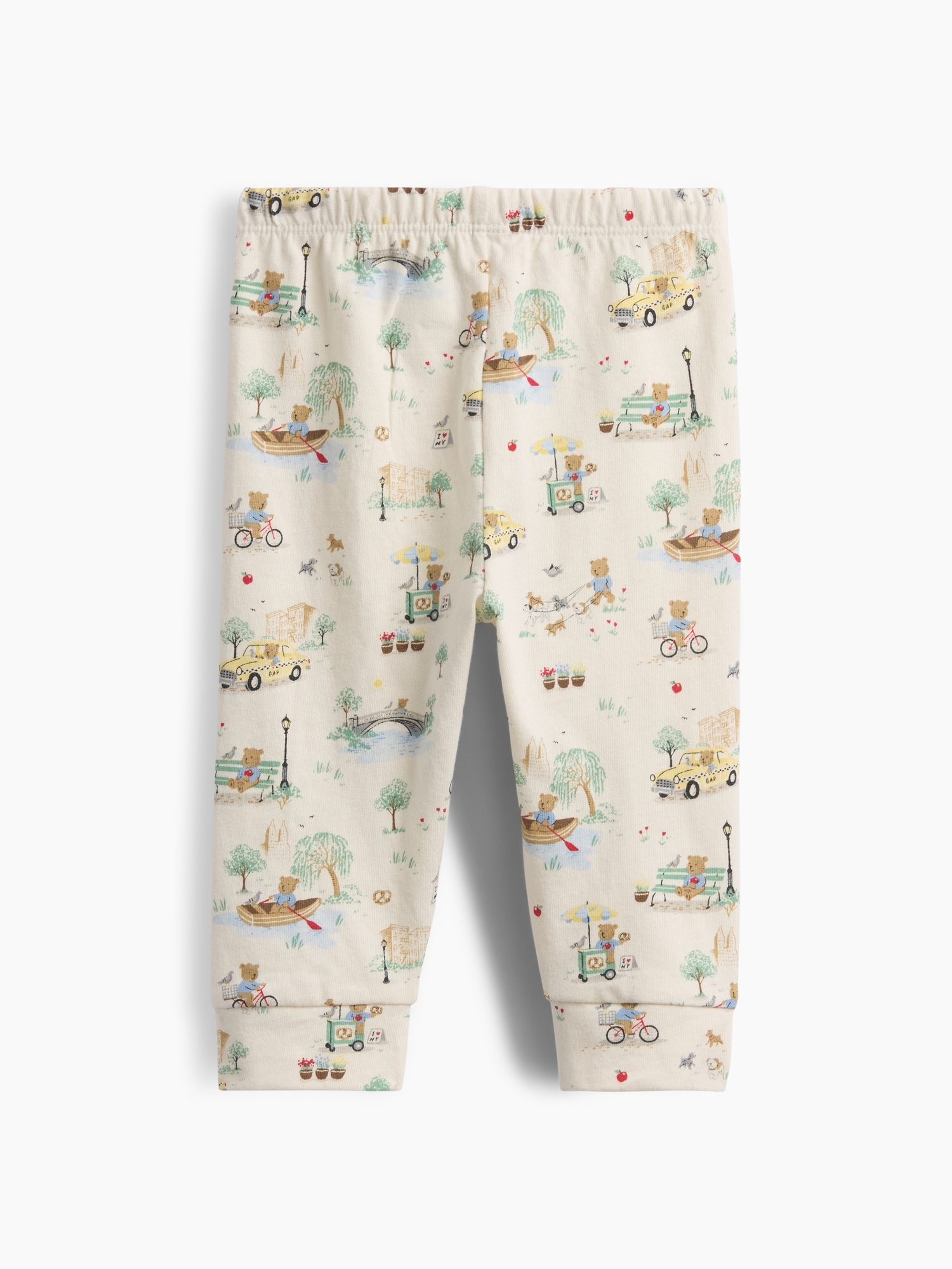 Брюки Gap First Favorites Organic Cotton Brannan Bear Toile Pull-On Pants для малышей, цвет: Nyc Toile — фото 2