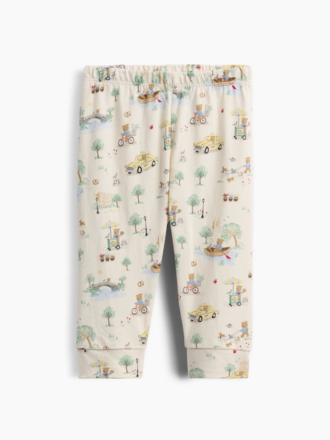 Baby First Favorites Organic Cotton Brannan Bear Toile Pull-On Pants