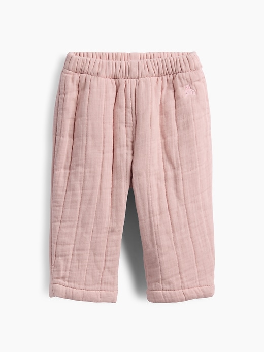 Image number 1 showing, Baby Quilted Pull-On Pants