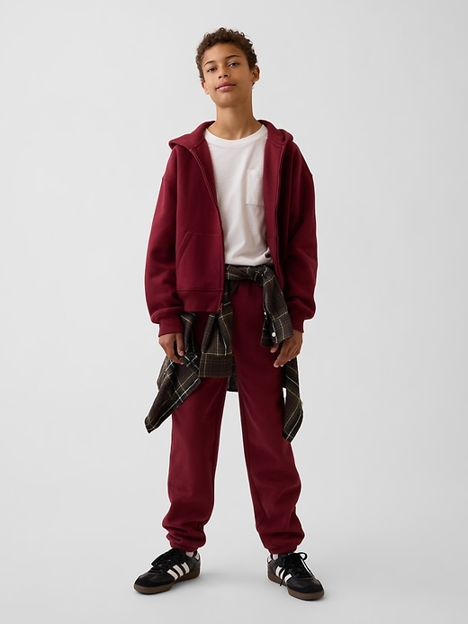 Image number 3 showing, Kids VintageSoft Relaxed Zip Hoodie