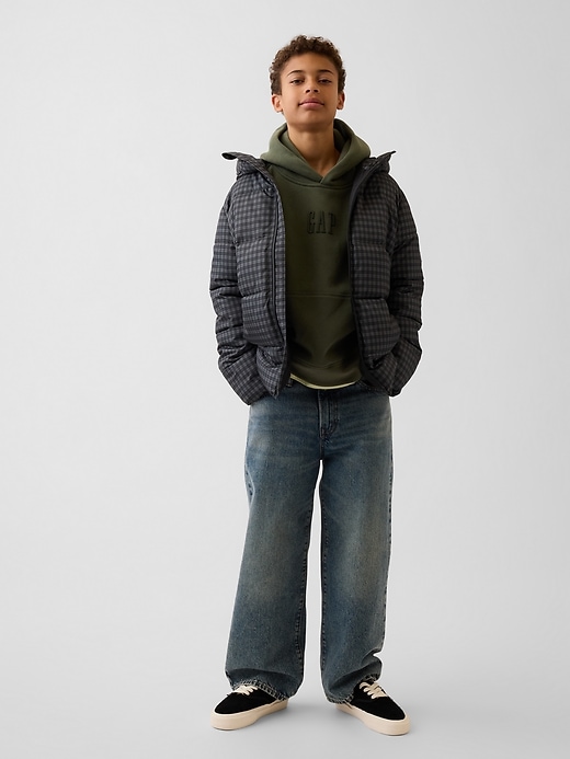 Image number 3 showing, Kids VintageSoft Relaxed Logo Hoodie