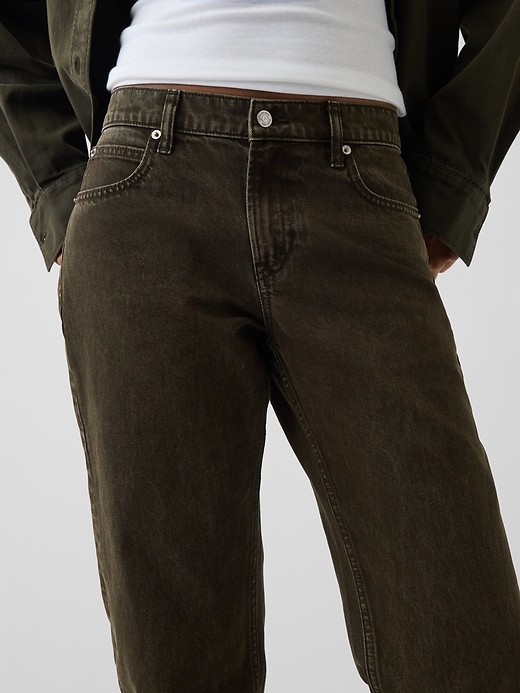 Image number 5 showing, Mid Rise Straight Taper Jeans