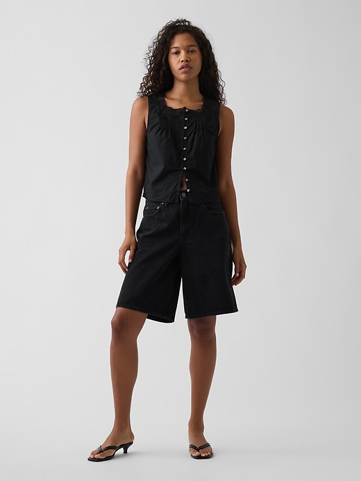Image number 2 showing, Poplin Pintuck Shell Top