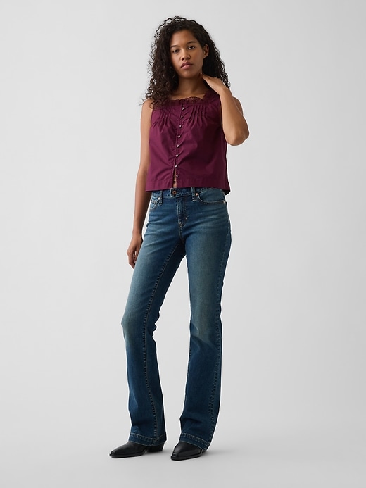 Image number 2 showing, Poplin Pintuck Shell Top