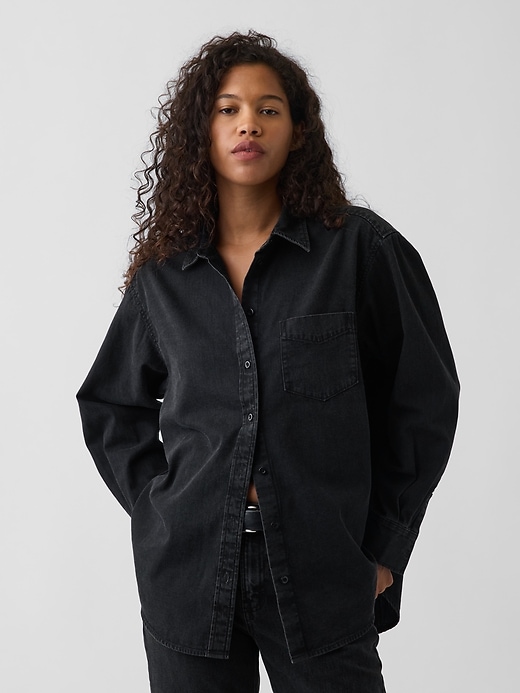 Image number 1 showing, Denim Big Shirt