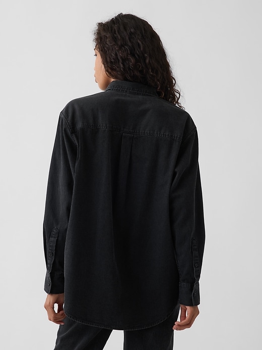 Image number 3 showing, Denim Big Shirt