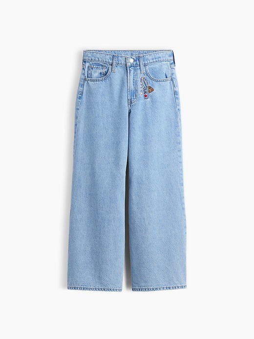 Image number 2 showing, Kids Low Rise Embroidered I Heart NY Baggy Jeans