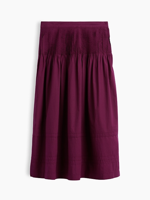 Image number 7 showing, Poplin Pintuck Maxi Skirt