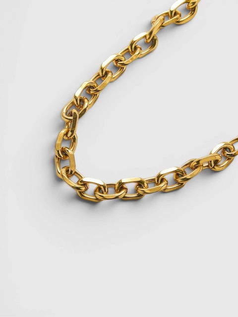 Admiral Row Gold Chunky Cable Chain Necklace