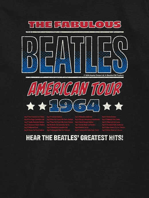 Image number 2 showing, Kids The Beatles American Tour 64 Short Sleeve Graphic T-Shirt
