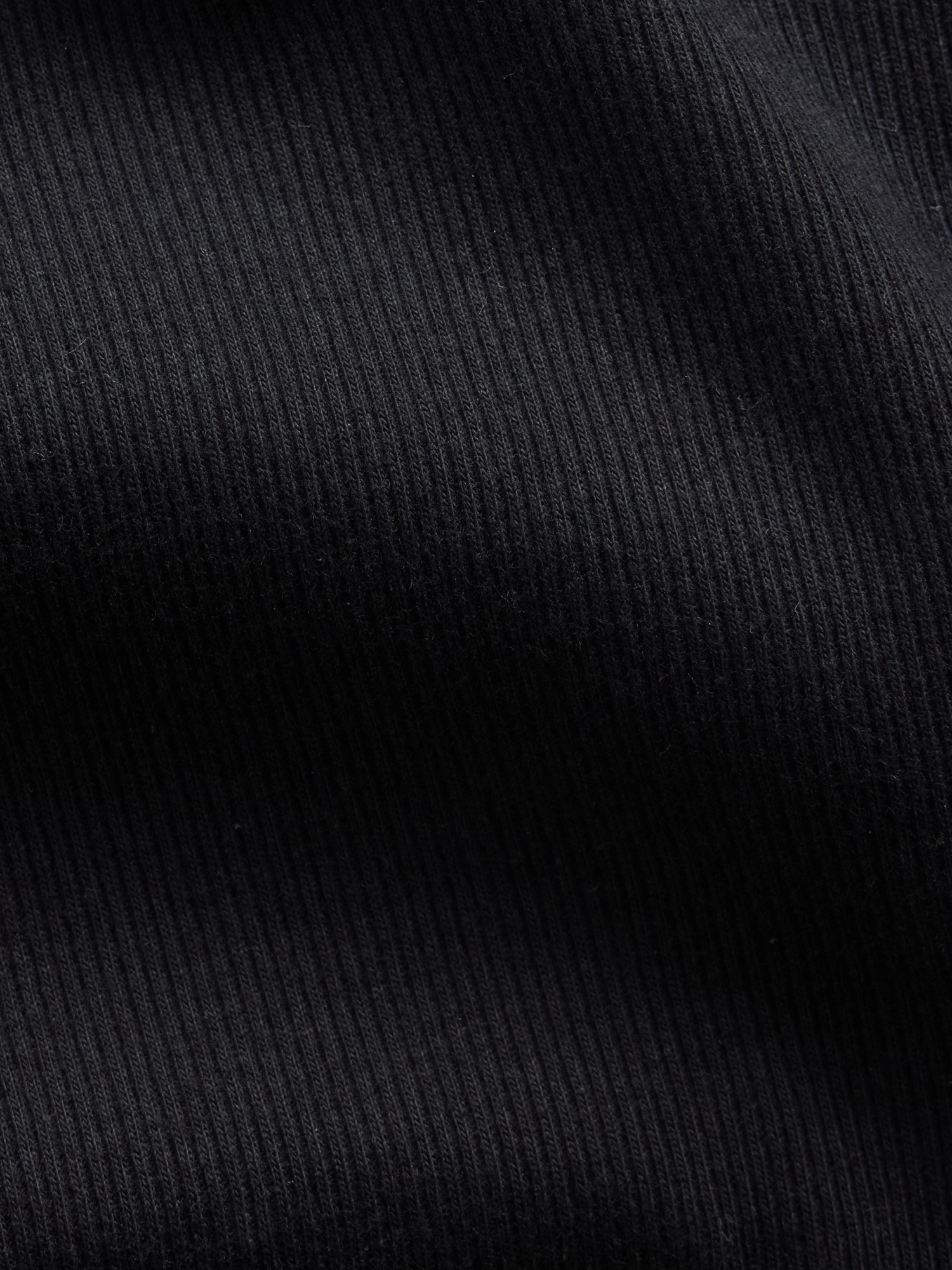 Женская футболка Gap Rib Scoop, цвет: Чёрный — фото 4
