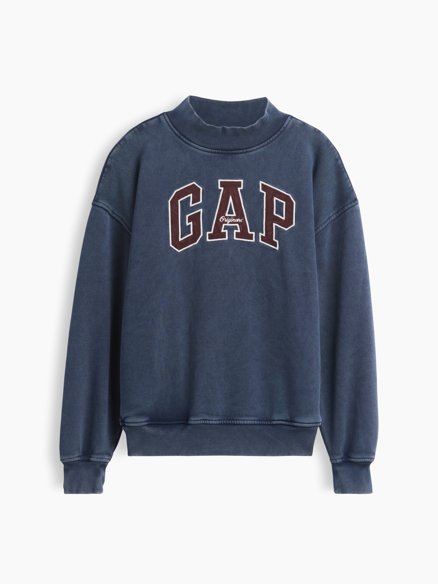 VintageSoft Oversized Mockneck Logo Sweatshirt | Gap