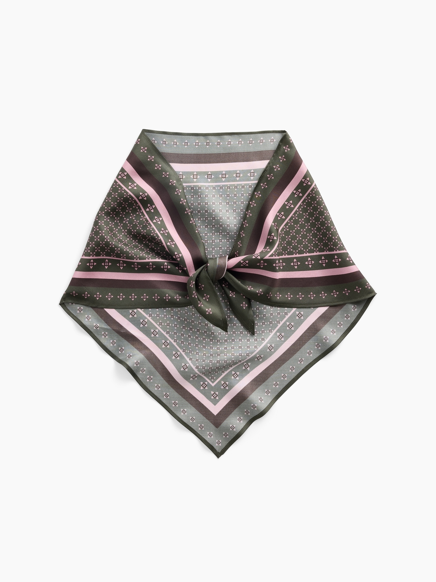 100% Silk Oversized Triangle Bandana Scarf