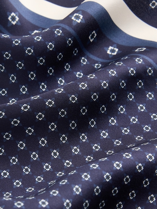 Image number 4 showing, 100% Silk Oversized Triangle Bandana Scarf