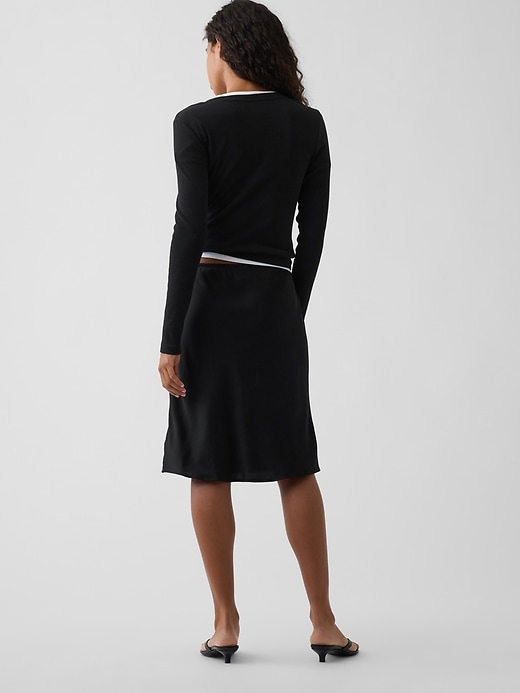 Image number 2 showing, LENZING™ ECOVERO™ Bias-Cut Skirt