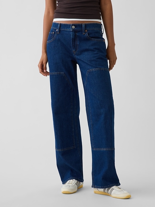 Image number 2 showing, Low Rise Double-Knee '90s Loose Jeans
