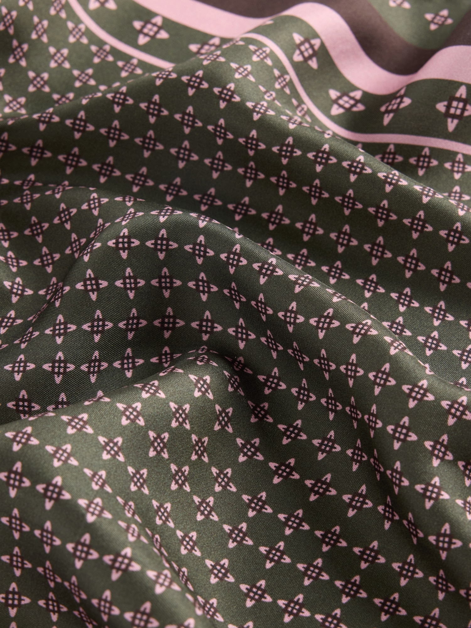 100% Silk Oversized Triangle Bandana Scarf