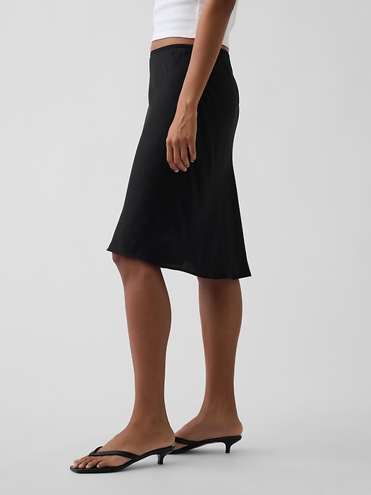 Image number 3 showing, LENZING™ ECOVERO™ Bias-Cut Skirt
