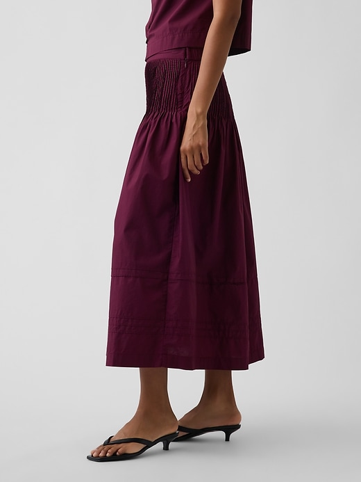 Image number 3 showing, Poplin Pintuck Maxi Skirt