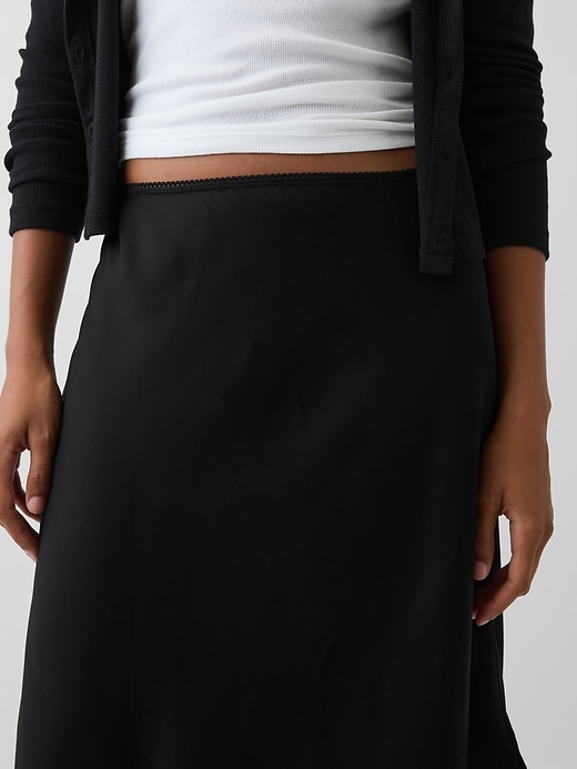 Image number 4 showing, LENZING™ ECOVERO™ Bias-Cut Skirt