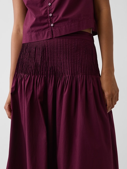 Image number 5 showing, Poplin Pintuck Maxi Skirt