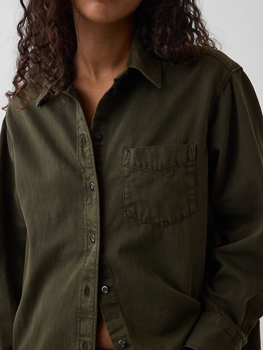 Image number 4 showing, Denim Big Shirt