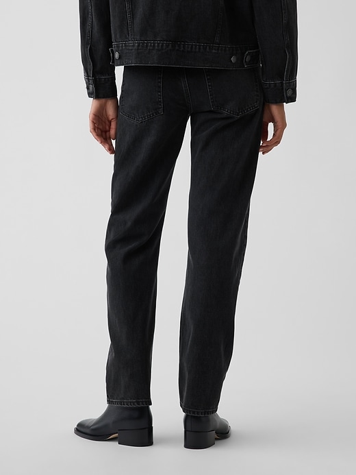 Image number 4 showing, Mid Rise Straight Taper Jeans