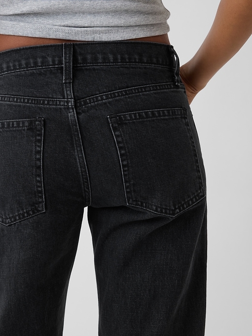 Image number 5 showing, Mid Rise Straight Taper Jeans