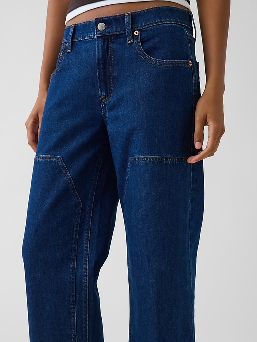 Image number 6 showing, Low Rise Double-Knee '90s Loose Jeans
