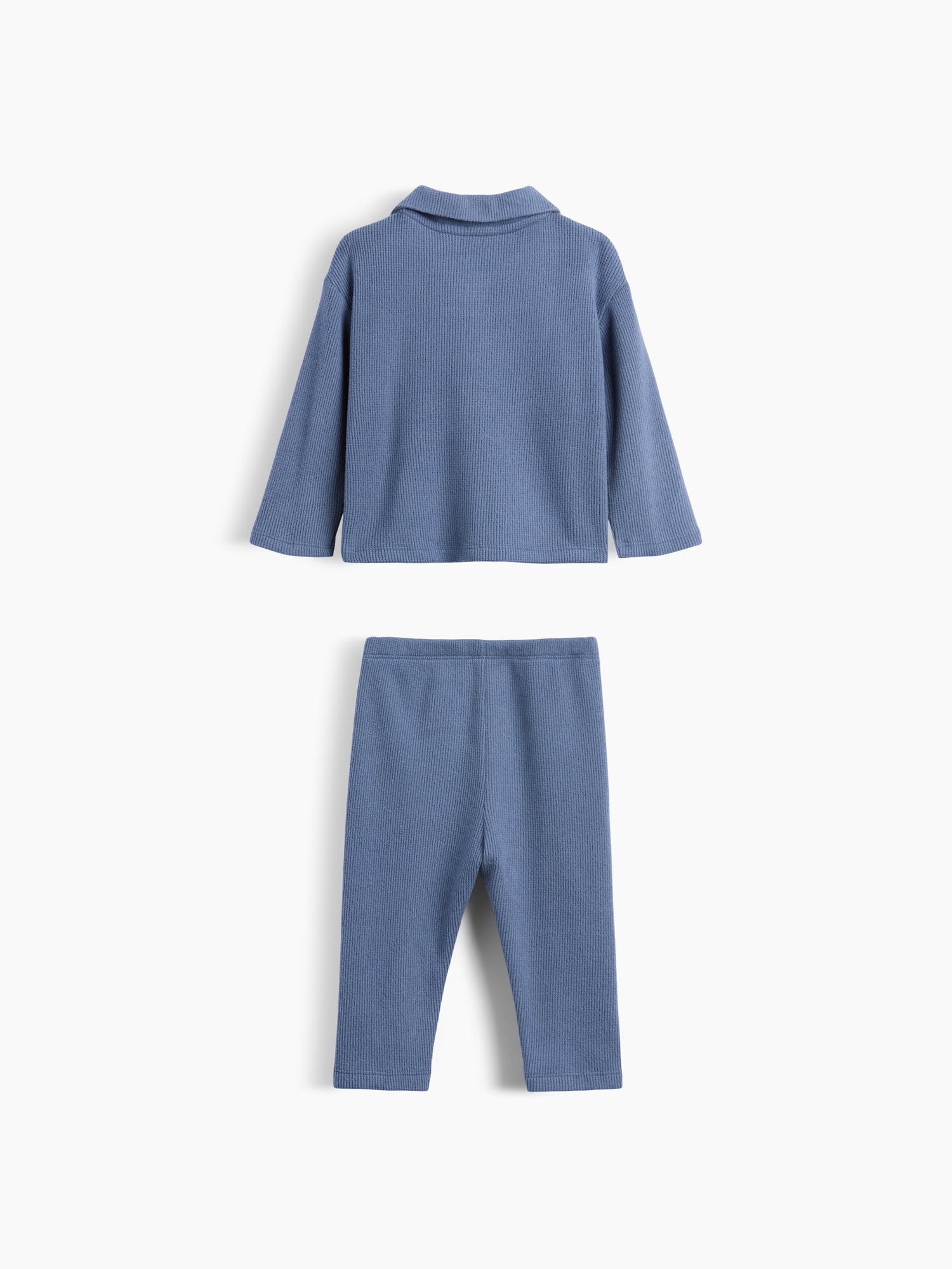 Комплект одежды для малышей Gap Softspun с вафельным поло, цвет: Синий — фото 2
