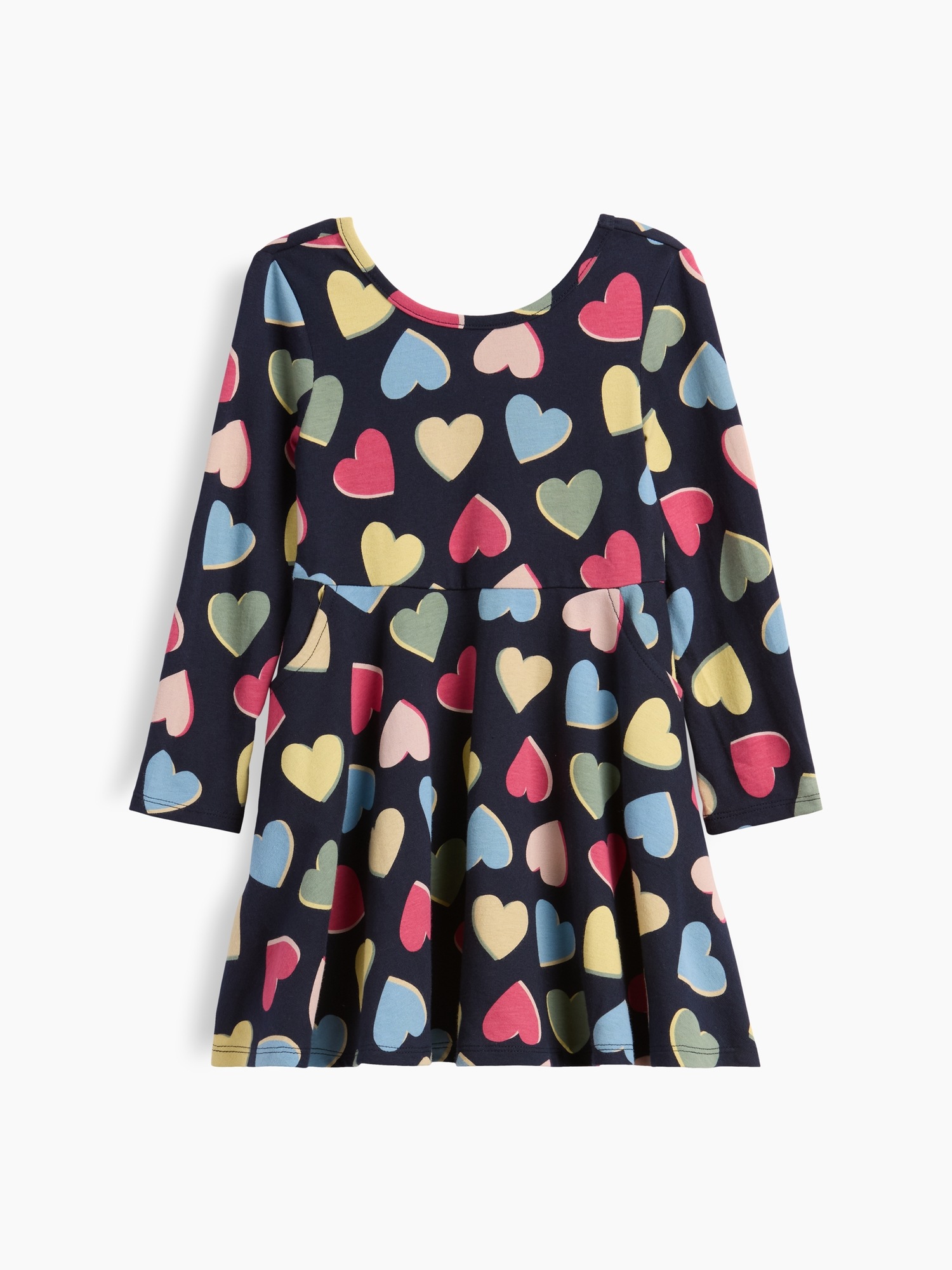 Платье Gap Mix & Match Twirl Dress для малышей, цвет: Hearts — фото 2