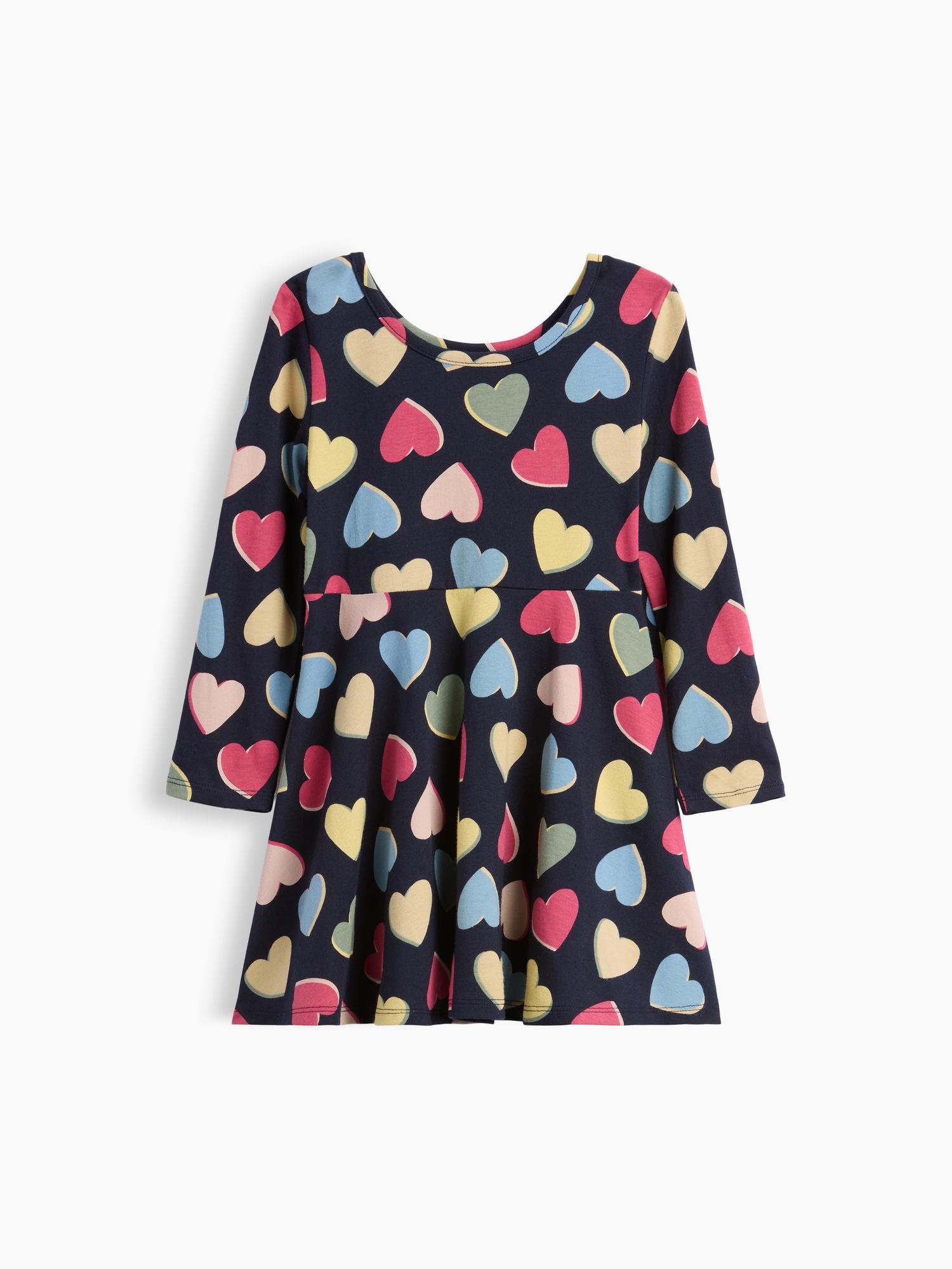 Платье Gap Mix & Match Twirl Dress для малышей, цвет: Hearts — фото 3