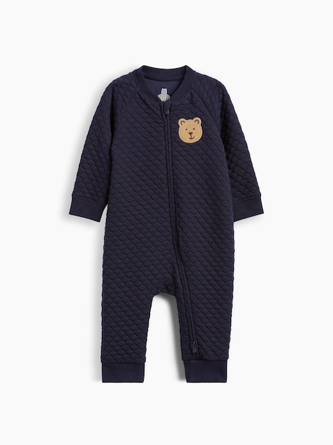 Baby Quilted Raglan One-Piece