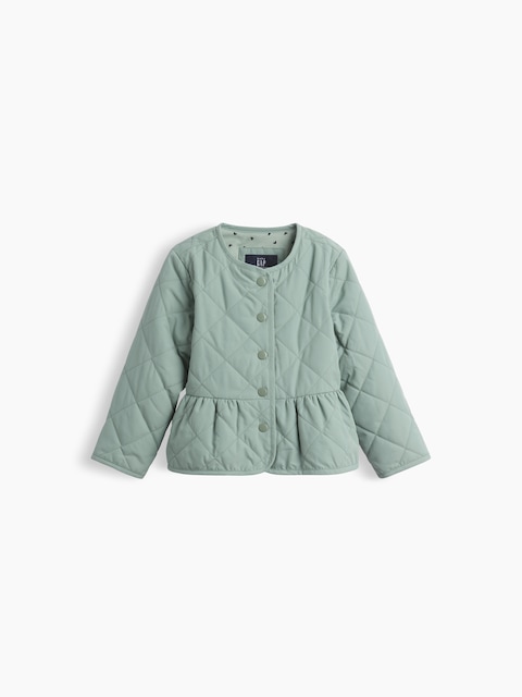 Baby & Toddler Quilted Peplum Jacket