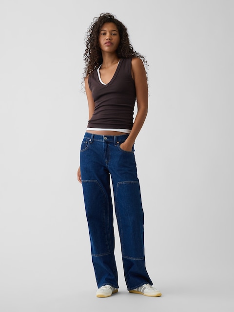 Low Rise Double-Knee '90s Loose Jeans