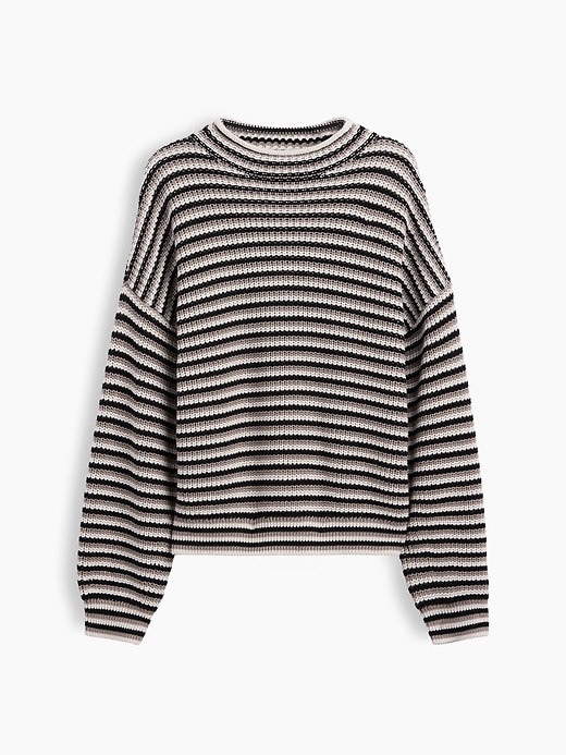 Image number 5 showing, 100% Cotton Oversized Rollneck Sweater