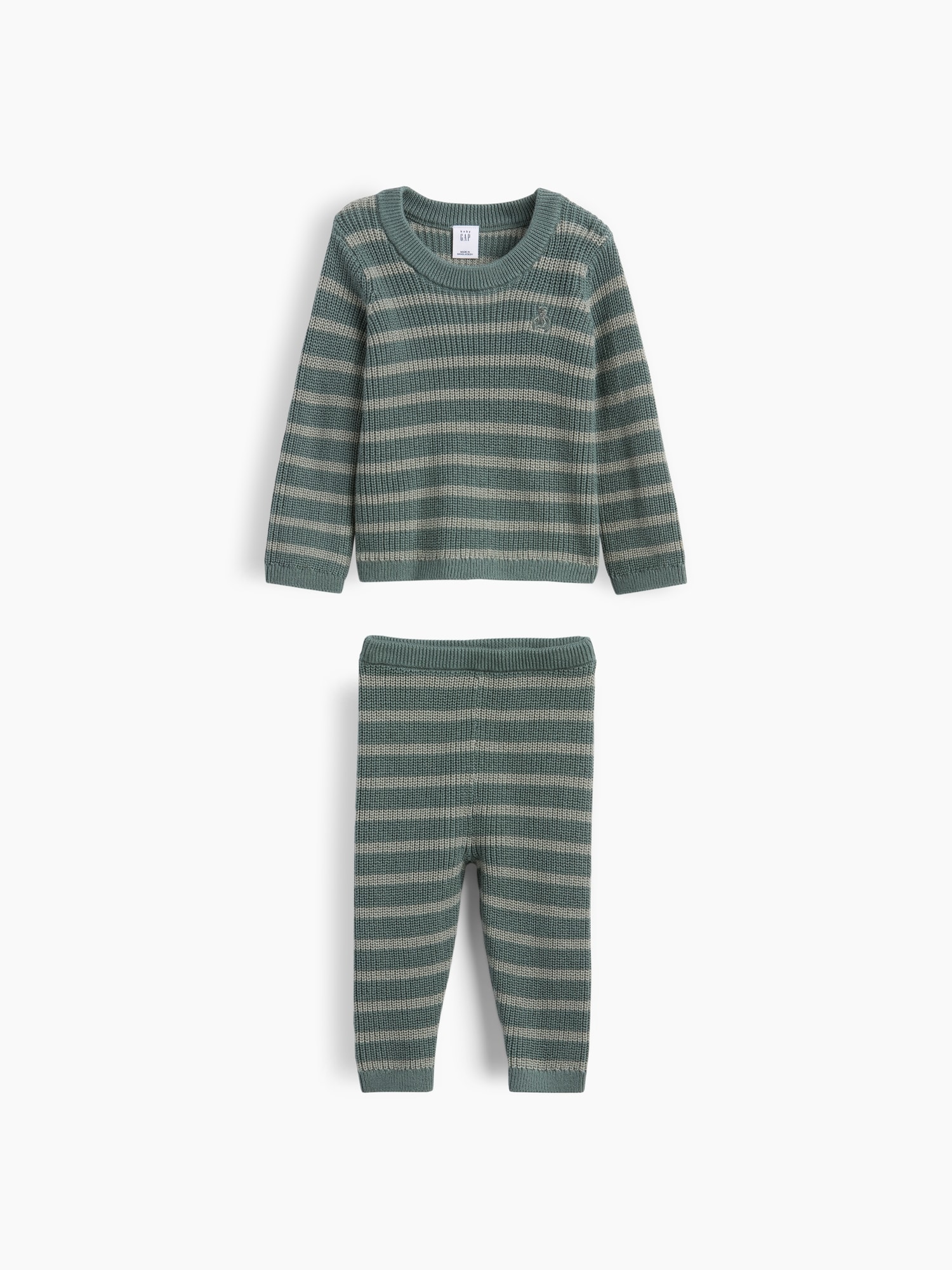 Baby Stripe Sweater Set