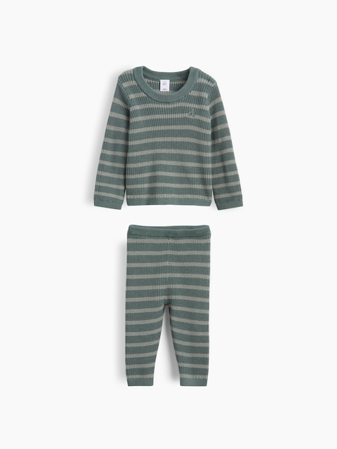 Baby Stripe Sweater Set
