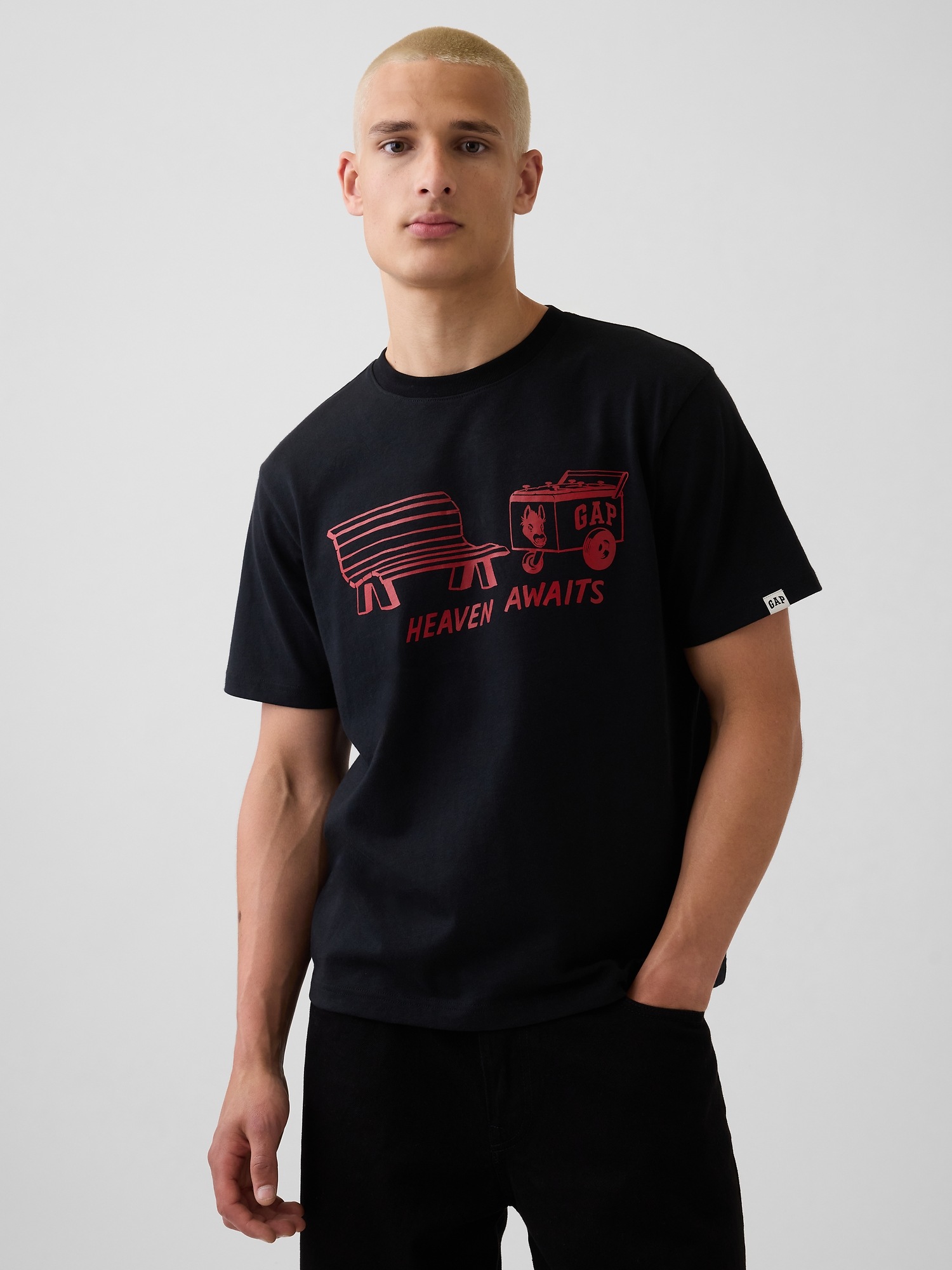 Мужские футболки Gap Adult Los Tacos No. 1 Relaxed Graphic T-Shirt
