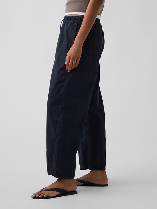 Image number 3 showing, Poplin Easy Double-Knee Barrel Pants
