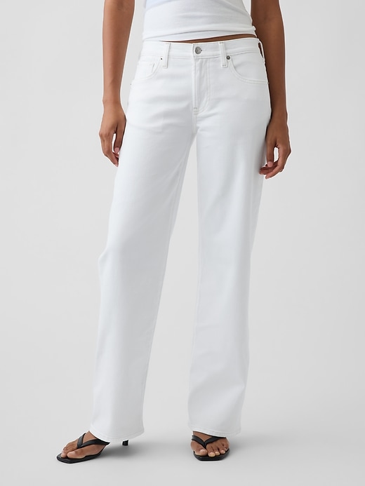 Image number 2 showing, Low Rise Baggy Flare Jeans