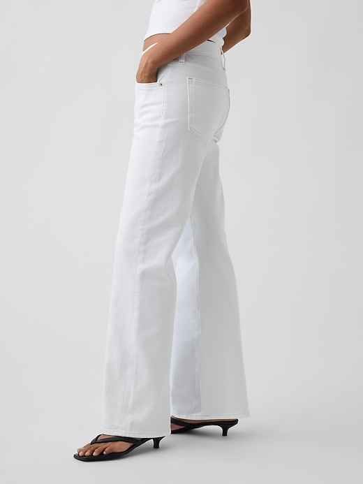 Image number 3 showing, Low Rise Baggy Flare Jeans