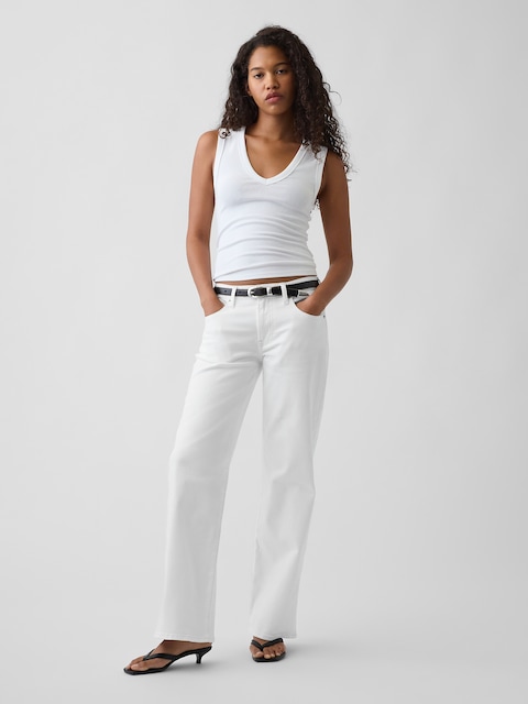 Low Rise Baggy Flare Jeans