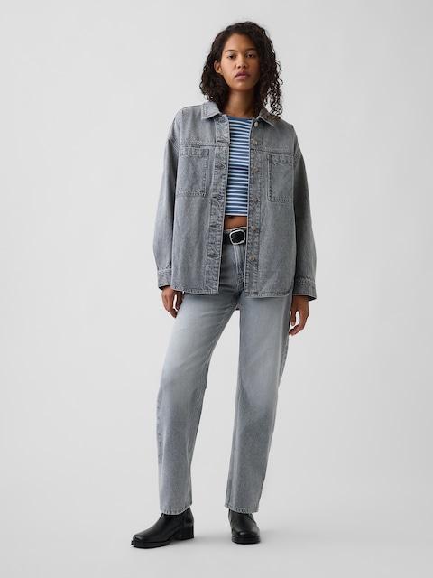 Mid Rise Straight Taper Jeans